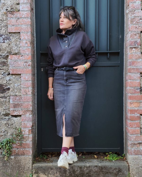 Sweatshirt Marina en molleton Mercerine