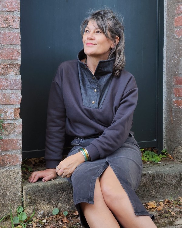 Sweatshirt Marina en molleton Mercerine