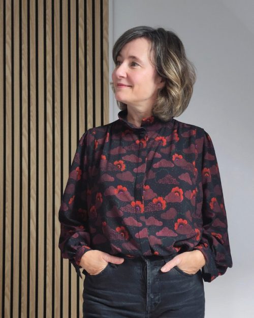 Blouse Karma en viscose Lise Tailor. Photo de face.