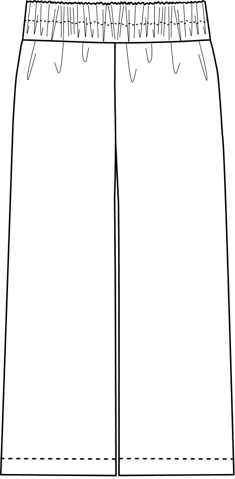 Sketch dos du pantalon Orel
